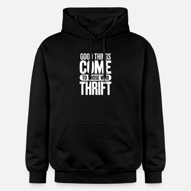 Thrift Chic Gute Dinge - Gildan Unisex Softstyle® Midweight Hoodie - Schwarz
