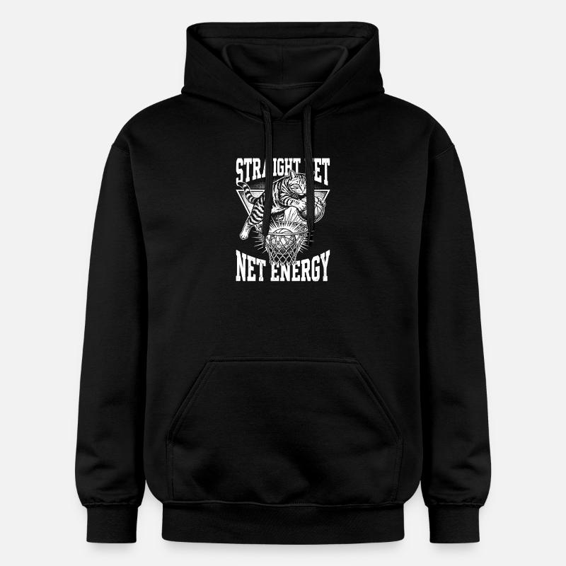 Mise simple du chat énergétique - Sweat à capuche Softstyle® Gildan Unisexe - noir
