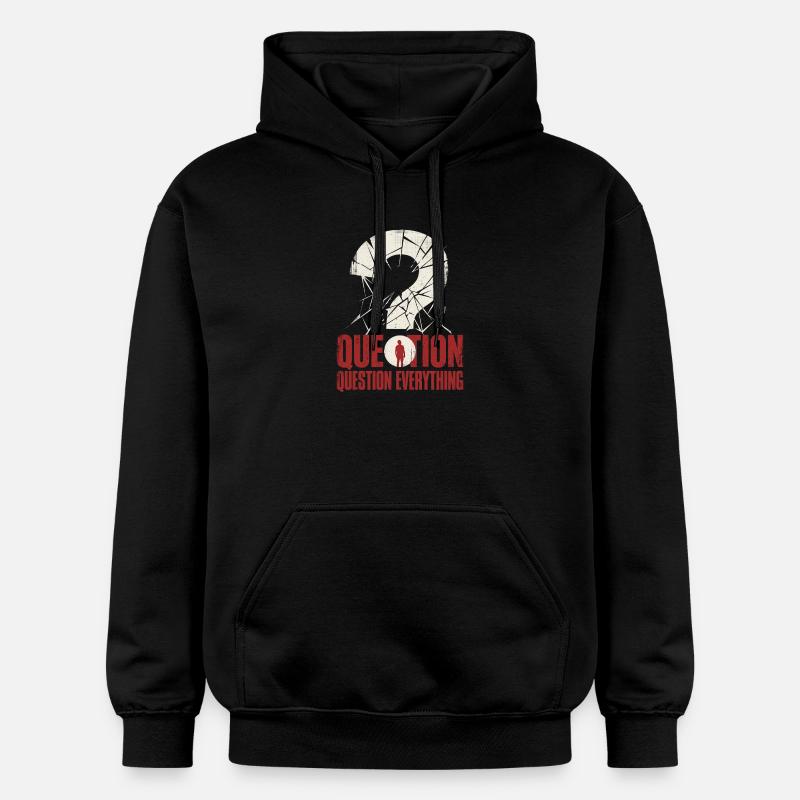 Tout remettre en question - Sweat à capuche Softstyle® Gildan Unisexe - noir