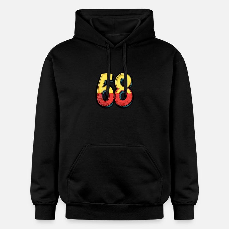 Bande dessinée à 68 numéros - Sweat à capuche Softstyle® Gildan Unisexe - noir