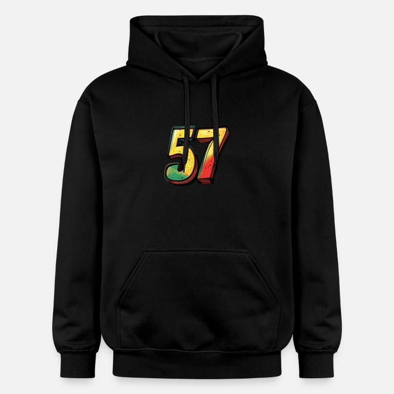 Bande dessinée 57 numéros - Sweat à capuche Softstyle® Gildan Unisexe - noir