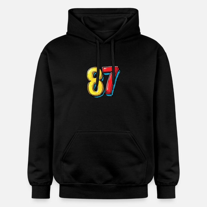 Bande dessinée 87 numéros - Sweat à capuche Softstyle® Gildan Unisexe - noir
