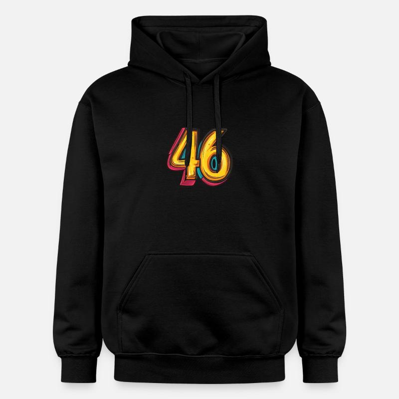 Bande dessinée à 46 numéros - Sweat à capuche Softstyle® Gildan Unisexe - noir