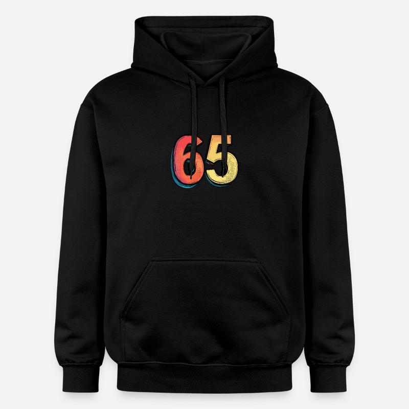 Bande dessinée à 65 numéros - Sweat à capuche Softstyle® Gildan Unisexe - noir