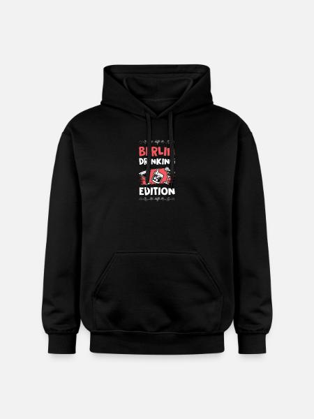 Berlin Drinking Edition - Gildan Unisex Softstyle® Midweight Hoodie - black