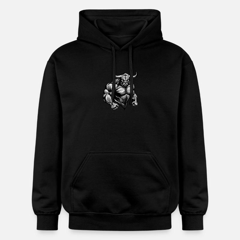 Bull Bull Muscles Beast - Sweat à capuche Softstyle® Gildan Unisexe - noir