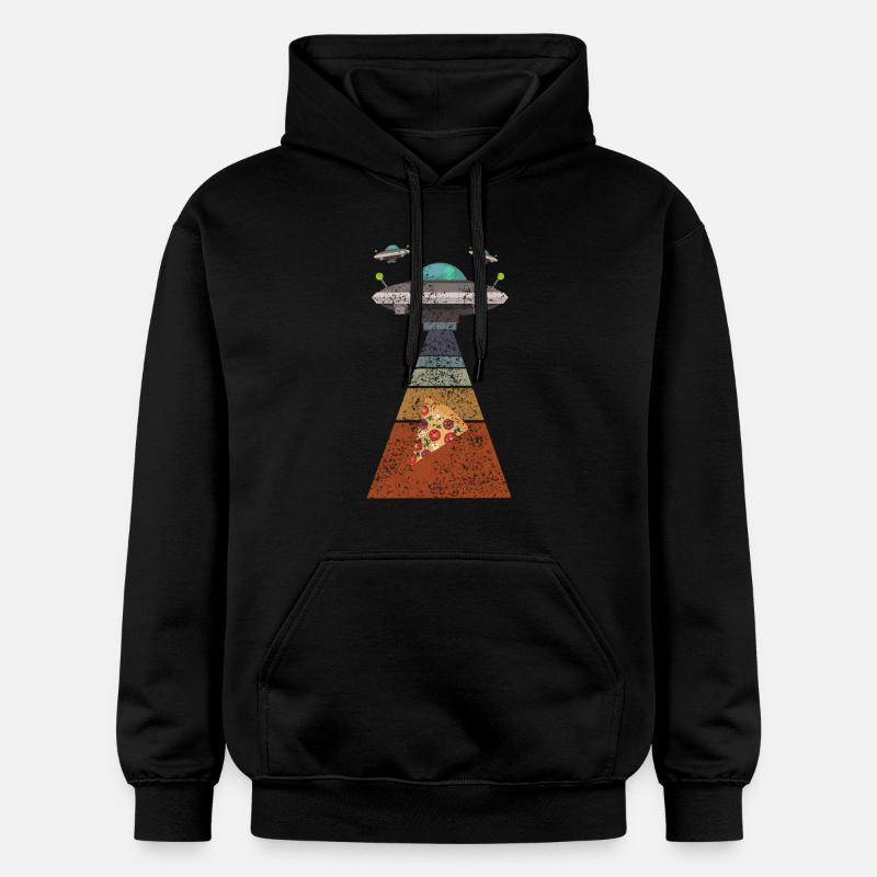 Pizza Ufo - Sweat à capuche Softstyle® Gildan Unisexe - noir