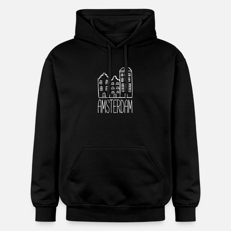 Amsterdam - Sweat à capuche Softstyle® Gildan Unisexe - noir