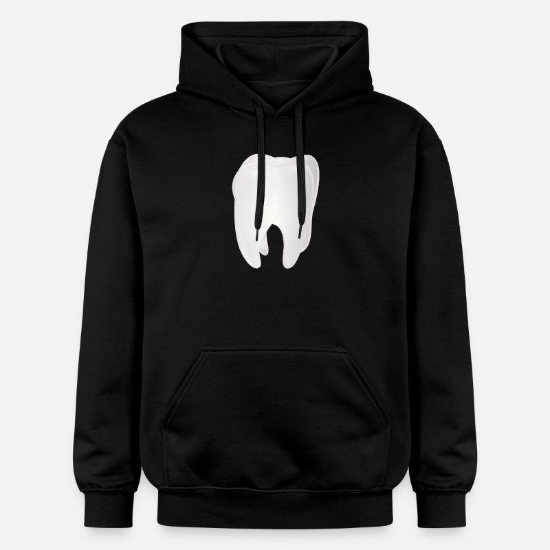 Dent blanche radieuse - Sweat à capuche Softstyle® Gildan Unisexe - noir