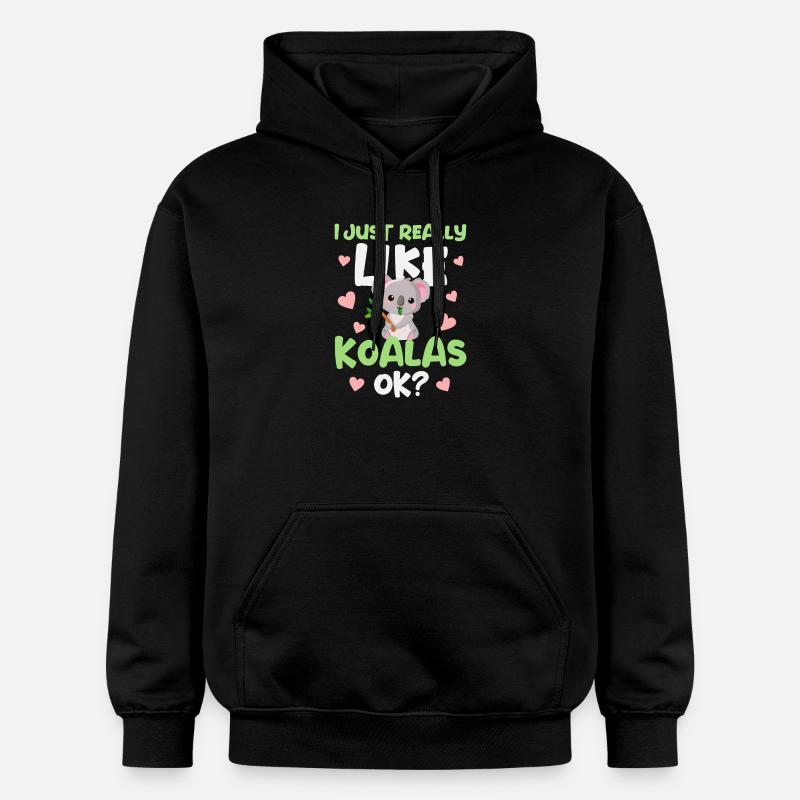 Koala Koala Ours - Sweat à capuche Softstyle® Gildan Unisexe - noir