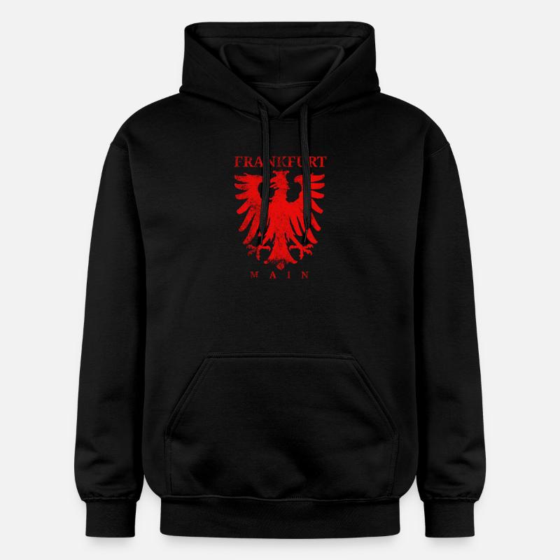 Francfort-sur-le-Main Adler - Sweat à capuche Softstyle® Gildan Unisexe - noir
