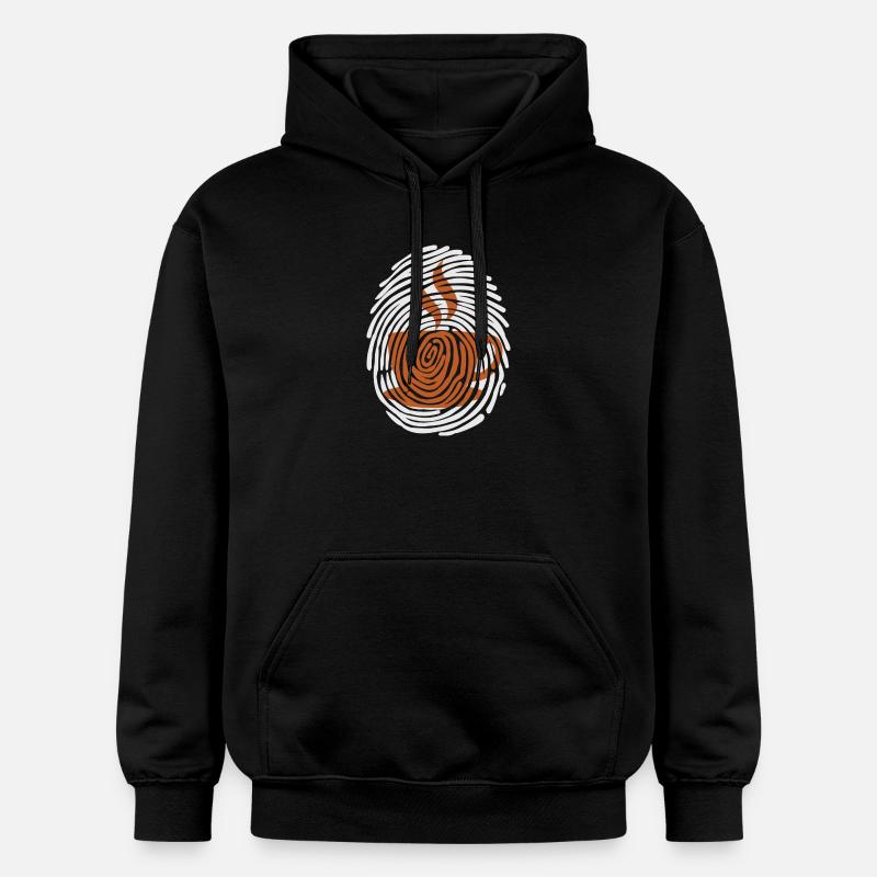Kaffeetrinker Kaffee Kaffeetasse Milchkaffee - Gildan Unisex Softstyle® Midweight Hoodie - Schwarz