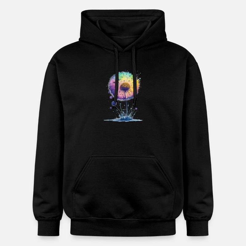 Fleur - Sweat à capuche Softstyle® Gildan Unisexe - noir