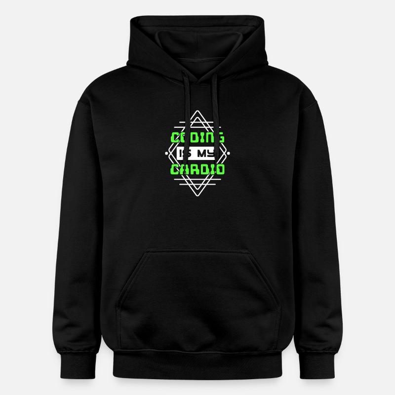 Developer Statement Code Skripting Webentwickler - Gildan Unisex Softstyle® Midweight Hoodie - Schwarz