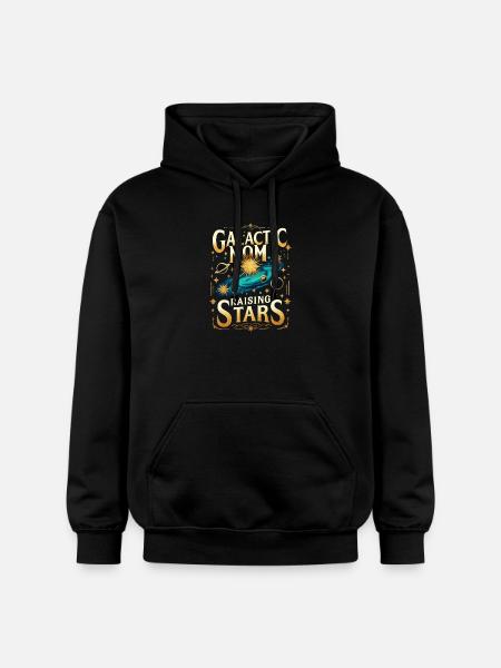 Galactic Mom Raising Stars - Gildan Unisex Softstyle® Midweight Hoodie - black