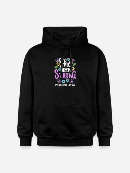 Christlich Glaube Bibelvers - Gildan Unisex Softstyle® Midweight Hoodie - Schwarz