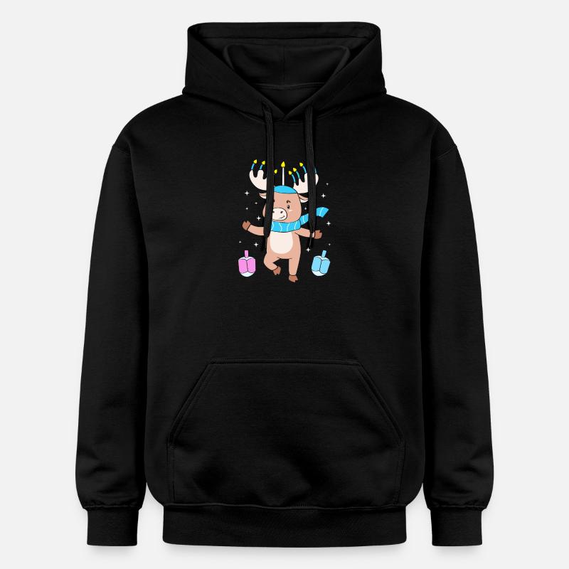 Hanoukka Hanoukka Hanoucca - Sweat à capuche Softstyle® Gildan Unisexe - noir