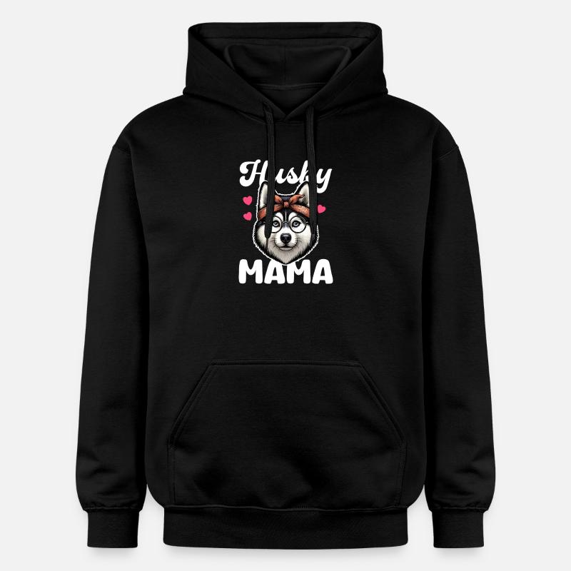 Husky Mama Lunettes Bandana - Sweat à capuche Softstyle® Gildan Unisexe - noir