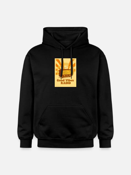 Warm Retro-Radio mit echten 70er-Vibes - Gildan Unisex Softstyle® Midweight Hoodie - black
