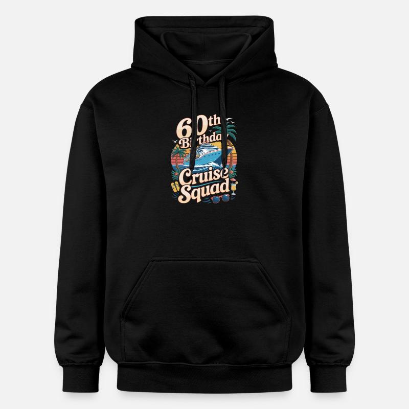 Équipe du 60e anniversaire - Sweat à capuche Softstyle® Gildan Unisexe - noir