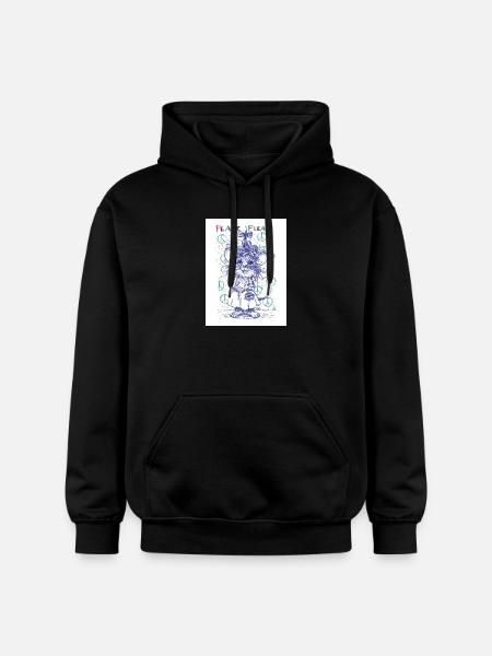 peaceplease - Gildan Unisex Softstyle® Midweight Hoodie - black