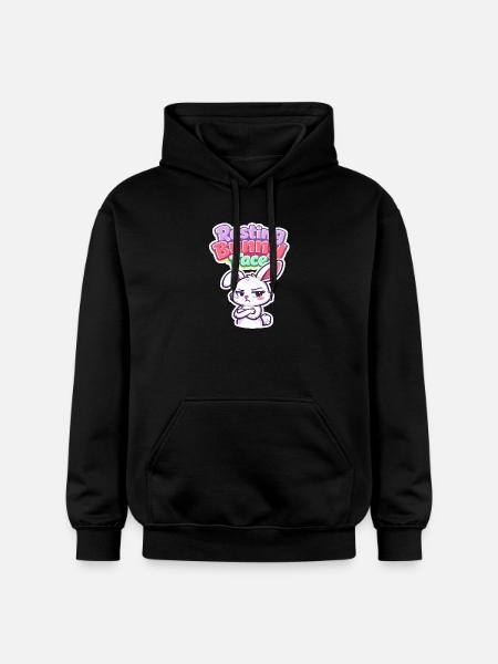 Bunny Bunny Spring Summer Easter Garden - Gildan Unisex Softstyle® Midweight Hoodie - black