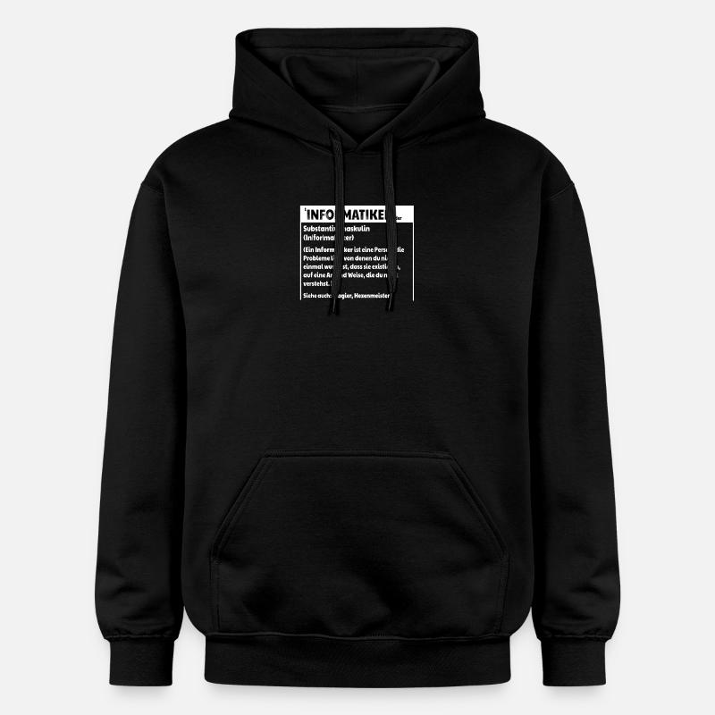 Informatiker Definition - Gildan Unisex Softstyle® Midweight Hoodie - Schwarz