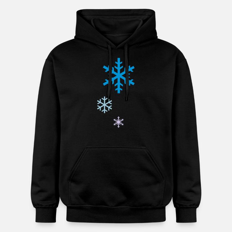 SNOWFLAKES - Sweat à capuche Softstyle® Gildan Unisexe - noir