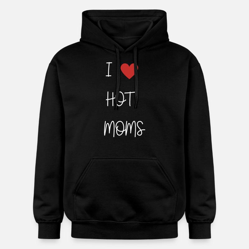 J’aime les mamans sexy - Sweat à capuche Softstyle® Gildan Unisexe - noir