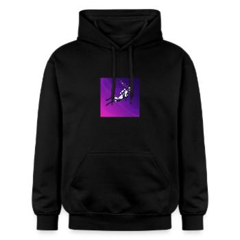 Tiefseetaucher: Expedition in die dunkle Welt - Gildan Unisex Softstyle® Midweight Hoodie - Schwarz - Vorne - Marisol (170cm) & Nik (191cm)