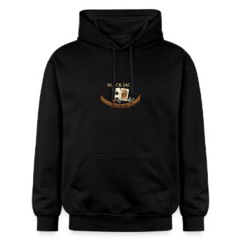 Blackjack – Das Spiel mit der magischen 21 - Gildan Unisex Softstyle® Midweight Hoodie - Schwarz - Vorne - Marisol (170cm) & Nik (191cm)