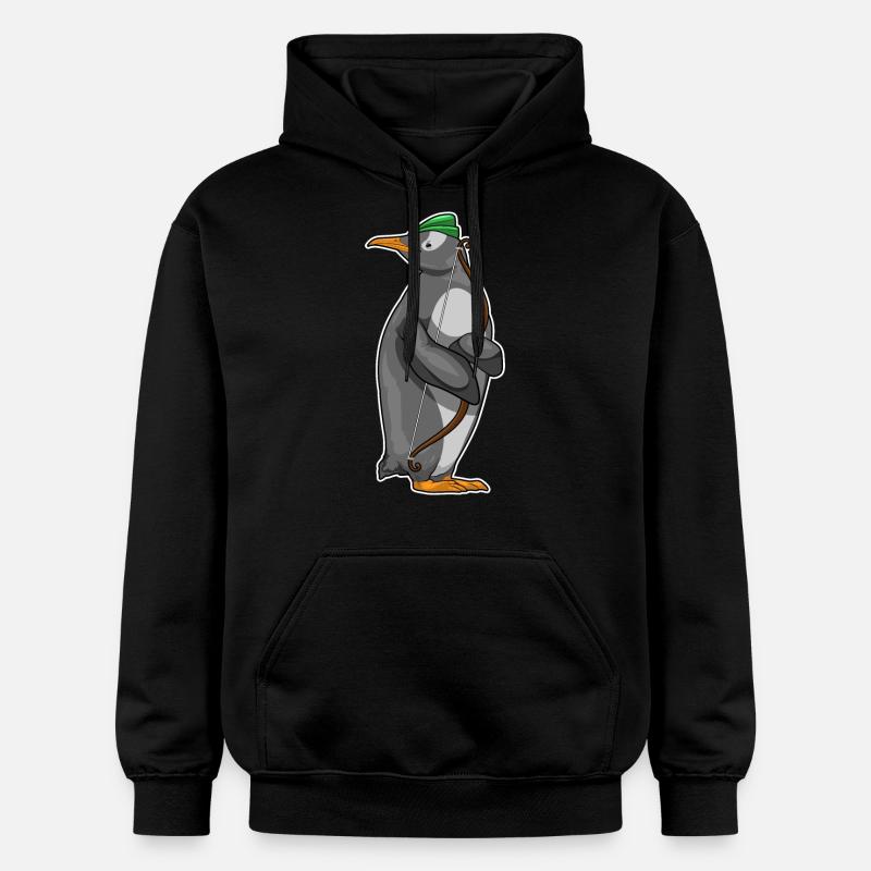 Arc de pingouin Archer - Sweat à capuche Softstyle® Gildan Unisexe - noir
