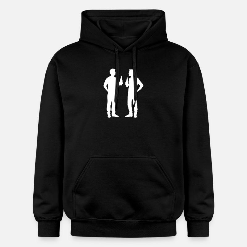 Team Drinking Mannschaft - Gildan Unisex Softstyle® Midweight Hoodie - black