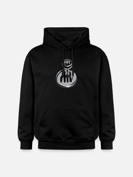 Gear shift - car sport - Gildan Unisex Softstyle® Midweight Hoodie - black