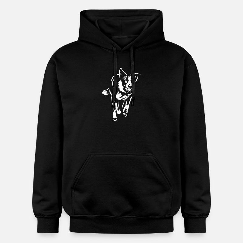 Border Collie « Black Edition » - Sweat à capuche Softstyle® Gildan Unisexe - noir
