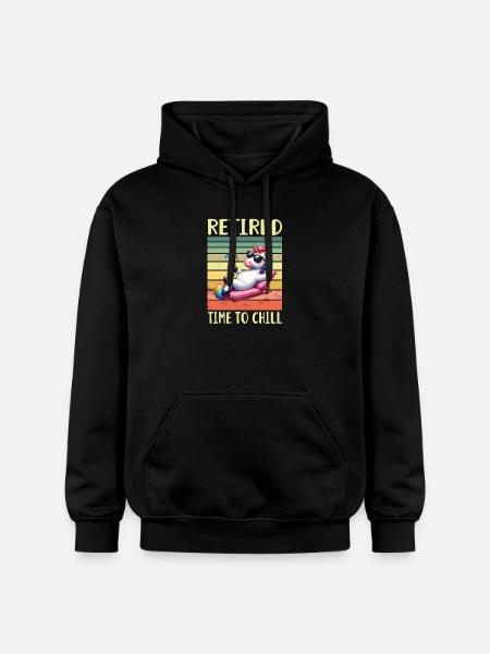 Retraité Retraité - Sweat à capuche Softstyle® Gildan Unisexe - noir