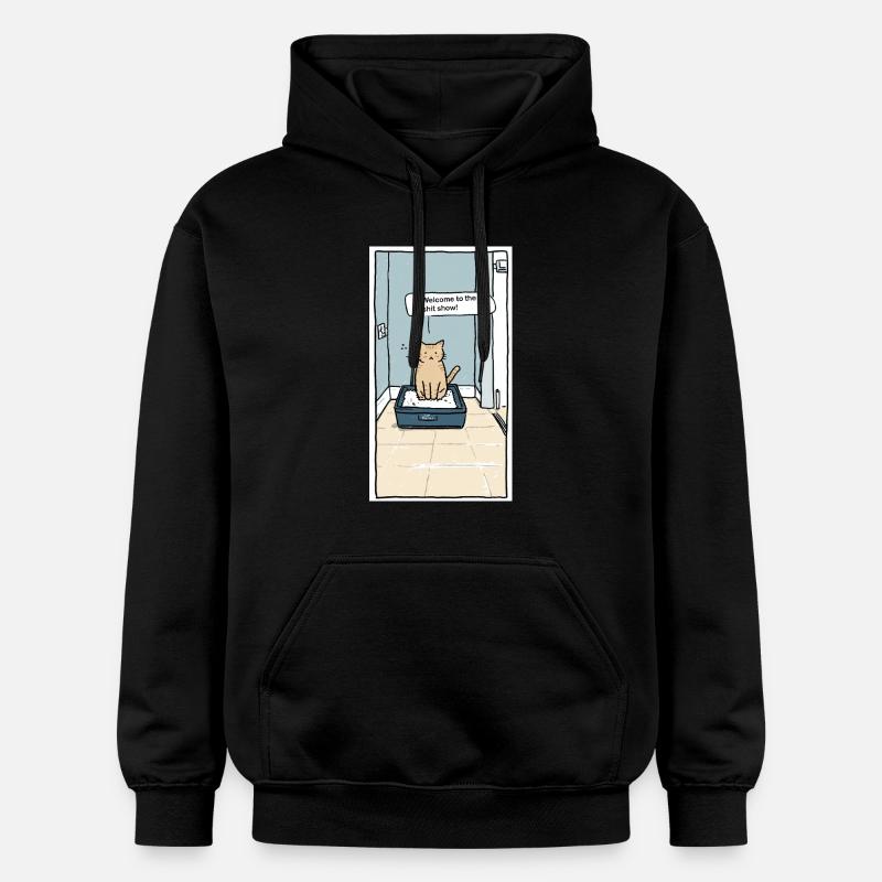 Humour de circonstance de litière - Sweat à capuche Softstyle® Gildan Unisexe - noir