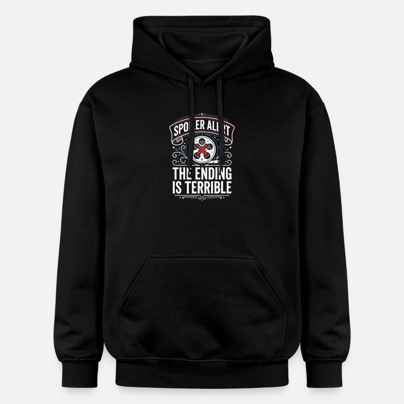 Alerte spoiler : la fin est terrible - Sweat à capuche Softstyle® Gildan Unisexe - noir
