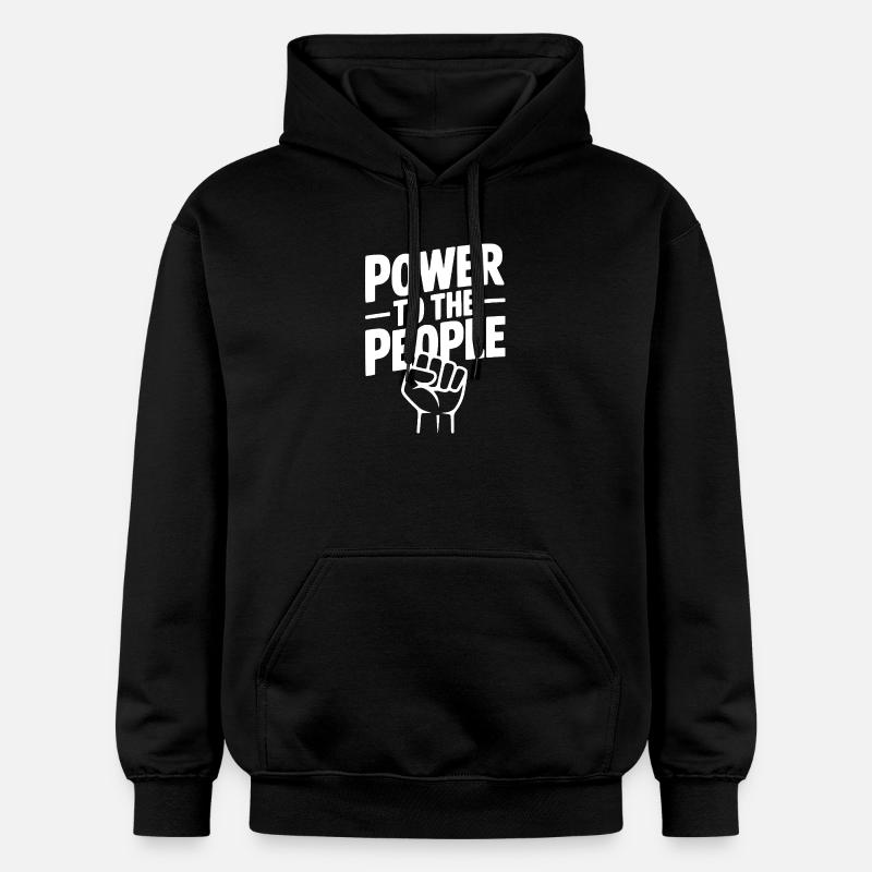 Pouvoir au peuple - Sweat à capuche Softstyle® Gildan Unisexe - noir