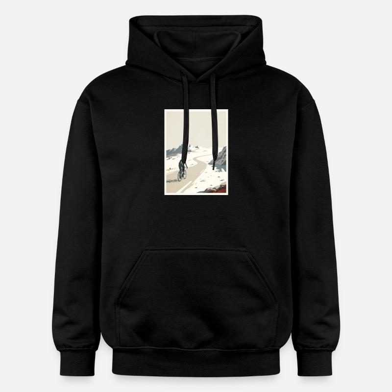 Summit Road - Souvenir du cyclisme - Sweat à capuche Softstyle® Gildan Unisexe - noir