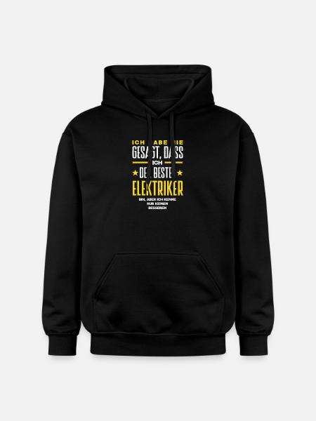 Bester Elektriker Beruf Spruch - Gildan Unisex Softstyle® Midweight Hoodie - Schwarz