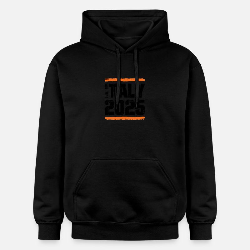 L’équipe d’Italie 2025 - Sweat à capuche Softstyle® Gildan Unisexe - noir
