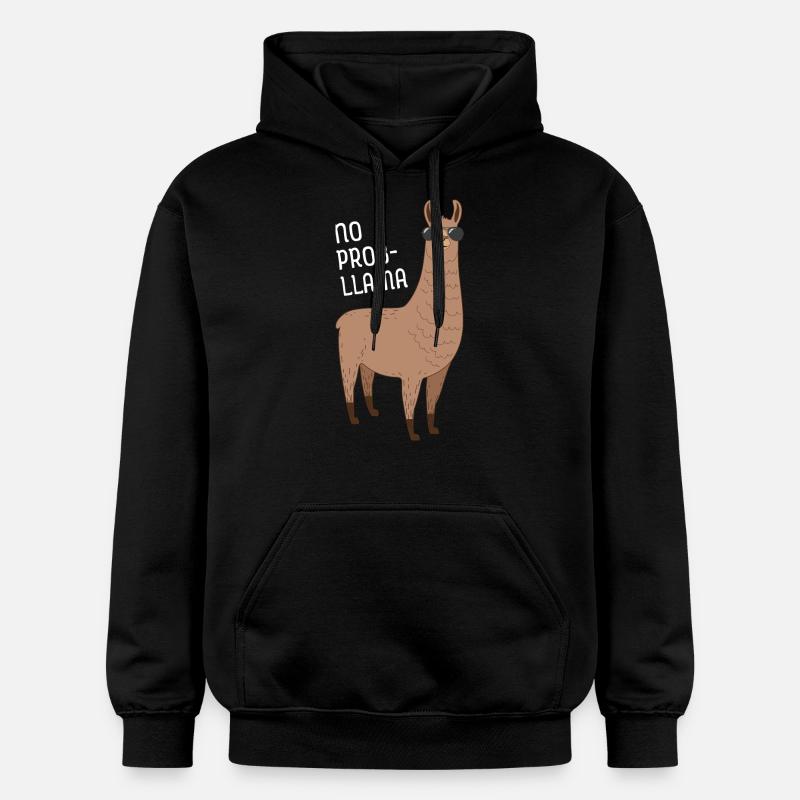 No Prob- Llama - Sweat à capuche Softstyle® Gildan Unisexe - noir