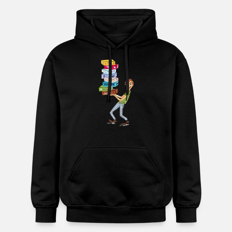 Board Game Fan - Gildan Unisex Softstyle® Midweight Hoodie - black