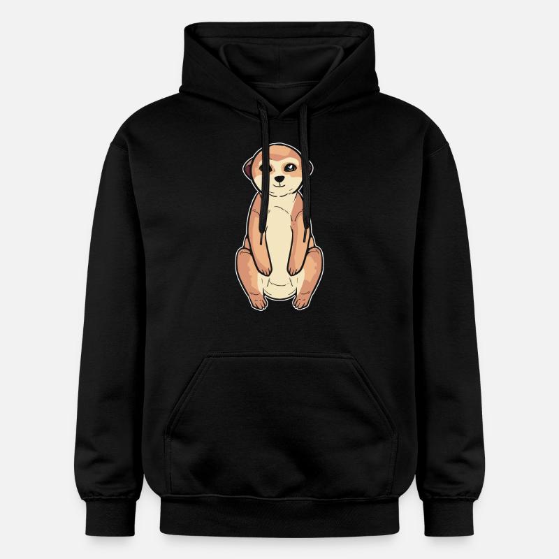 Erdmännchen - Gildan Unisex Softstyle® Midweight Hoodie - Schwarz