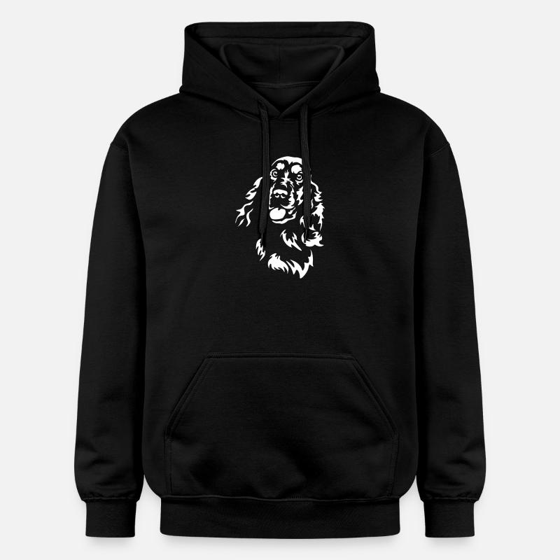 Cocker Spaniel Head « Black Edition » - Sweat à capuche Softstyle® Gildan Unisexe - noir