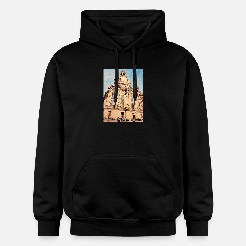 Église Notre-Dame de Dresde - Sweat à capuche Softstyle® Gildan Unisexe - noir