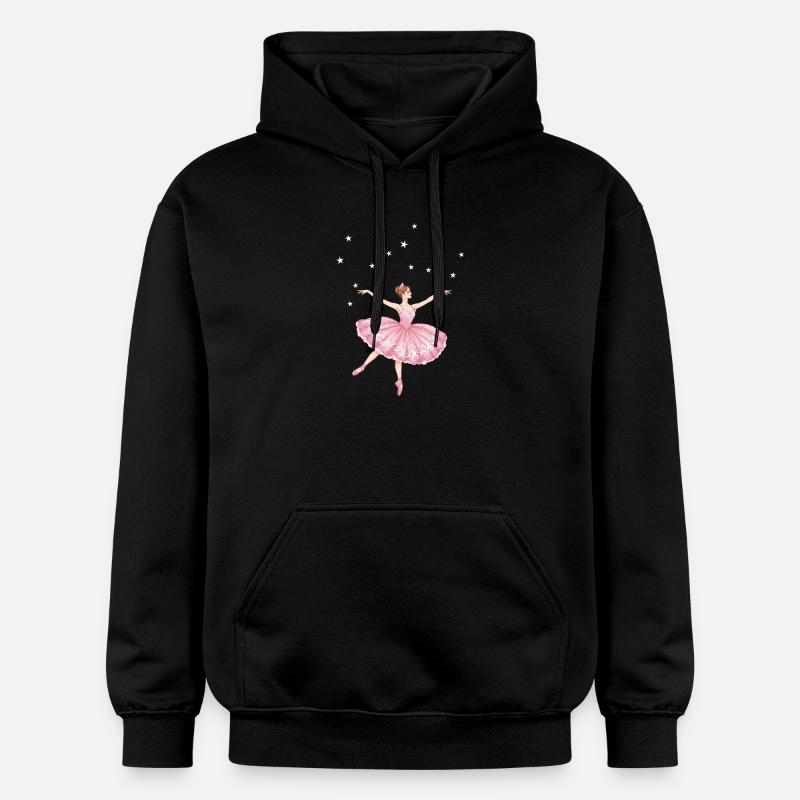 Ballet de la danse de princesse - Sweat à capuche Softstyle® Gildan Unisexe - noir