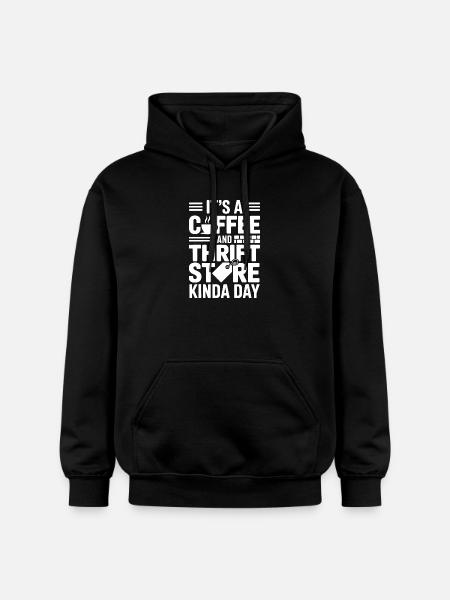 Coffee Thrift Store Day - Gildan Unisex Softstyle® Midweight Hoodie - black