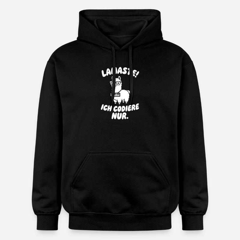 LamaSte : Je ne code que - Sweat à capuche Softstyle® Gildan Unisexe - noir